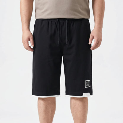 Plus-Size Drawstring Calf Shorts - Domingo