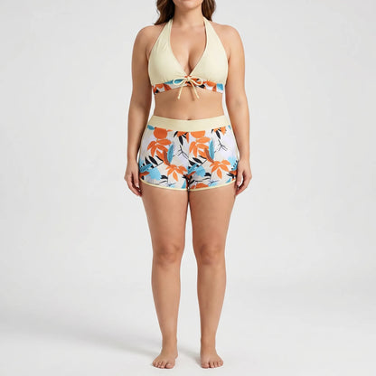 Plus-Size Separate Design Bikini Set - Sara