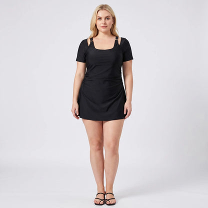 Plus Size Skirted Swimsuit Set - Sally
