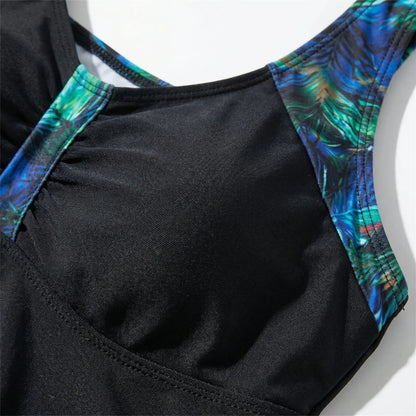 Plus Size Tankini With Bike Shorts - Danielle
