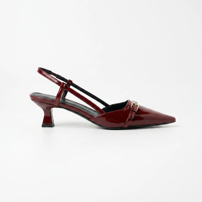Pointed Slingback Kitten Heels - Victoria