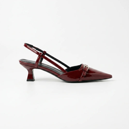 Pointed Slingback Kitten Heels - Victoria