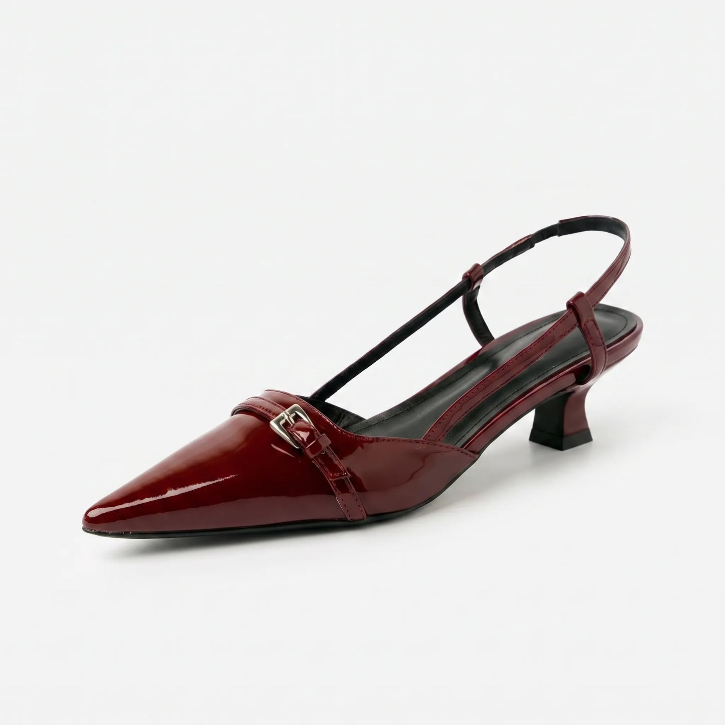 Pointed Slingback Kitten Heels - Victoria
