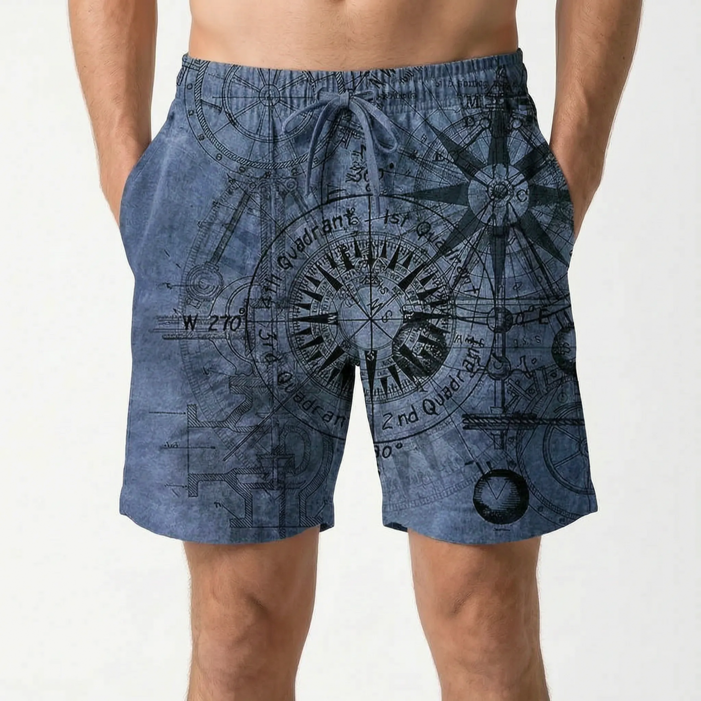 Printed Casual Board Shorts - Brezia