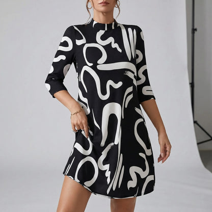 Printed Dress For Women With A Relaxed Fit - Letizia