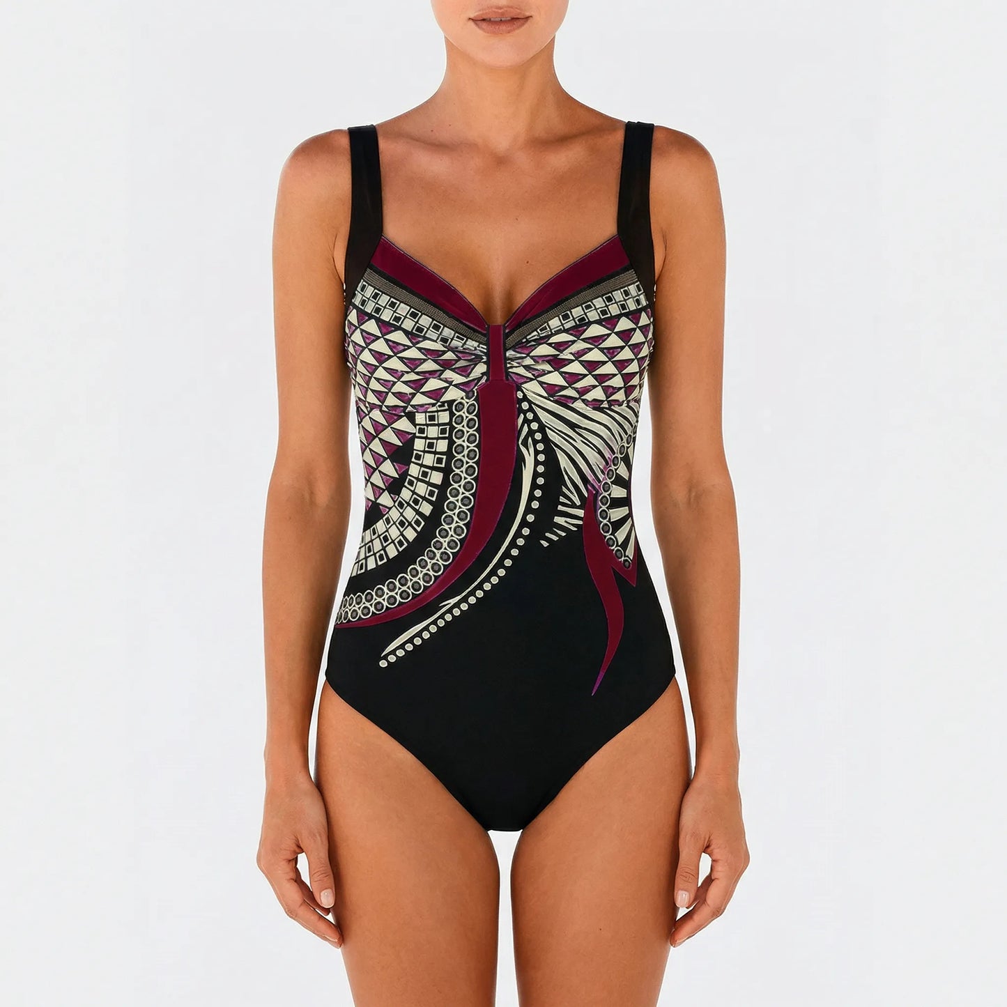 Printed One-Piece Swimsuit - Daniela