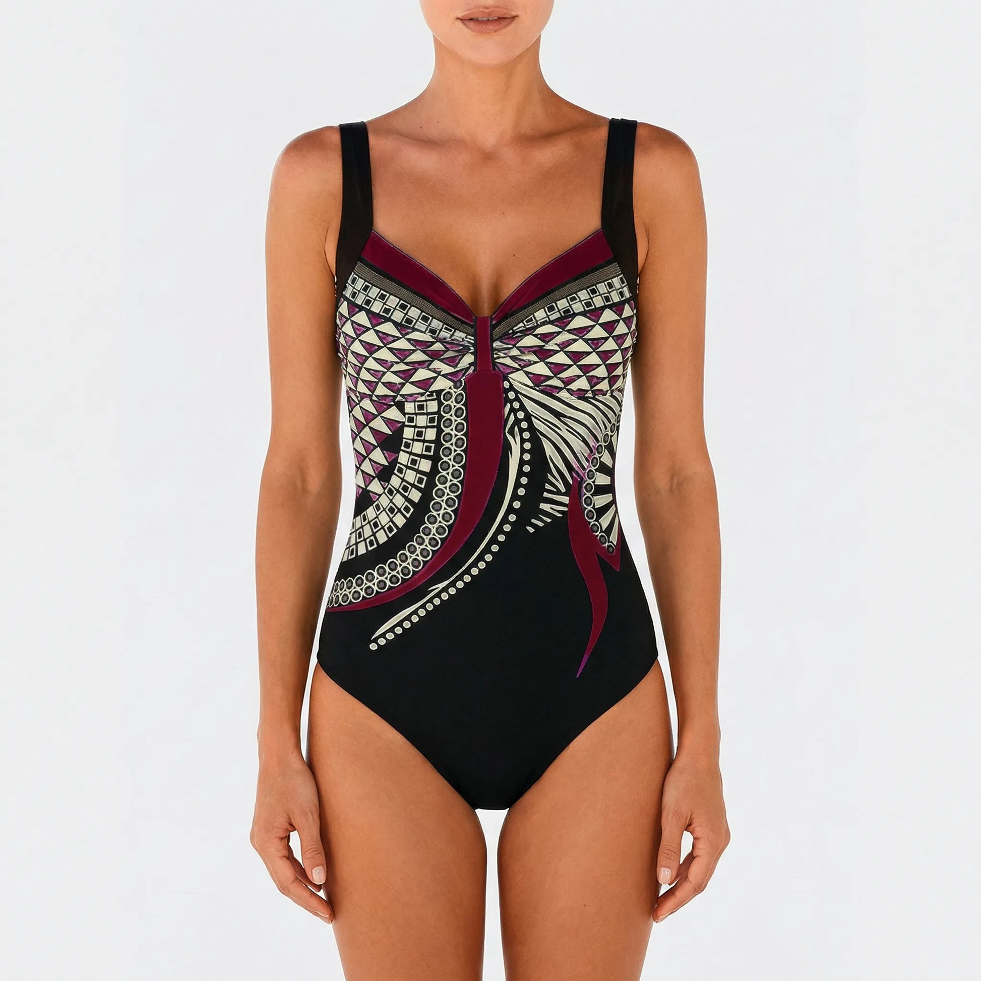 Printed One-Piece Swimsuit - Daniela