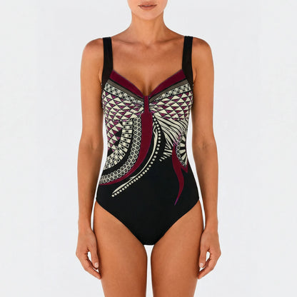 Printed One-Piece Swimsuit - Daniela