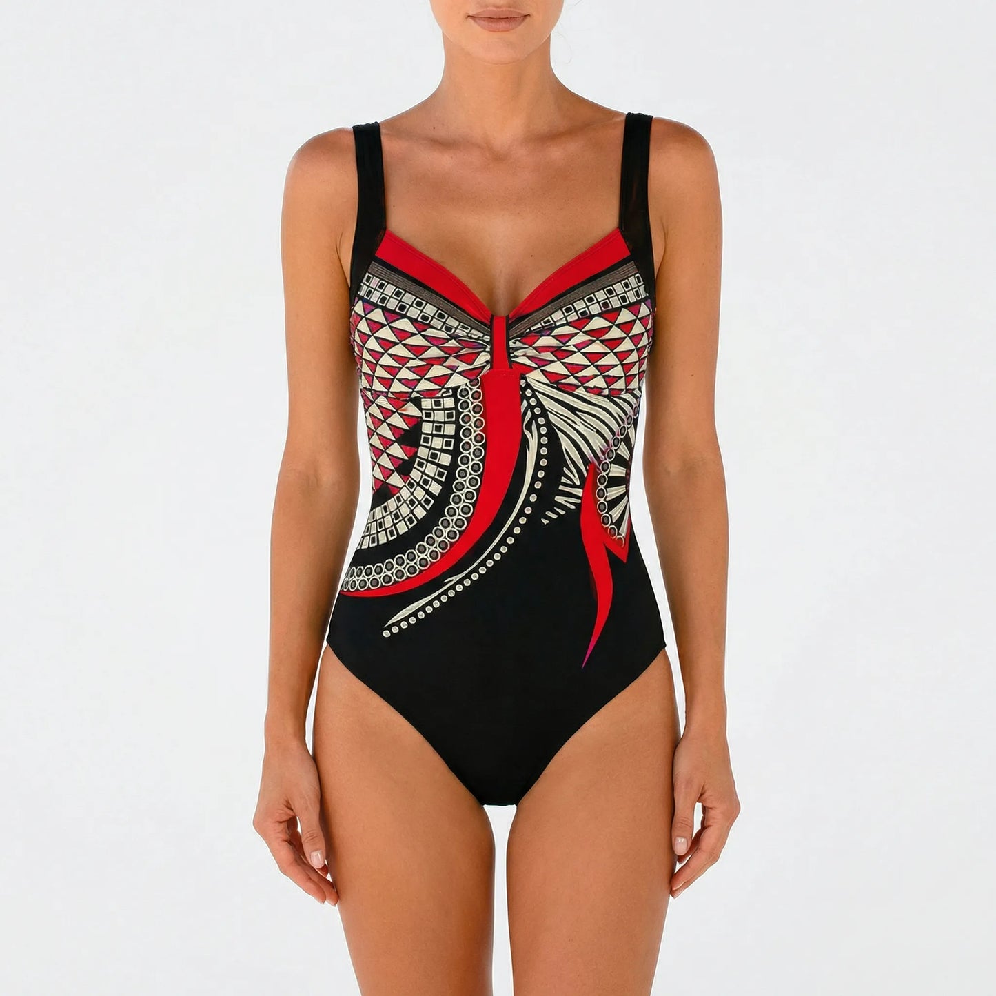 Printed One-Piece Swimsuit - Daniela