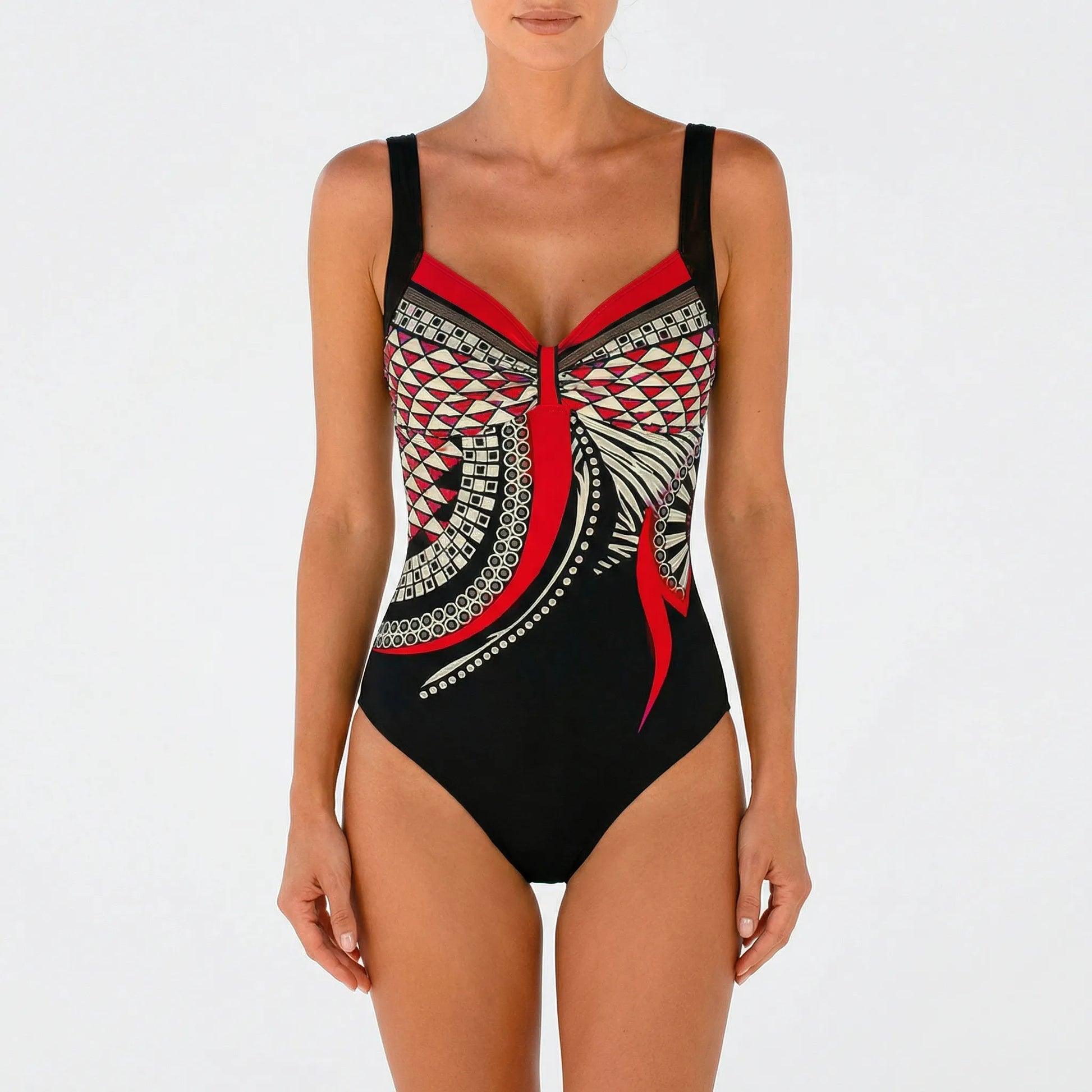 Printed One-Piece Swimsuit - Daniela
