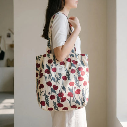 Printed Soft Shoulder Bag - Petalix