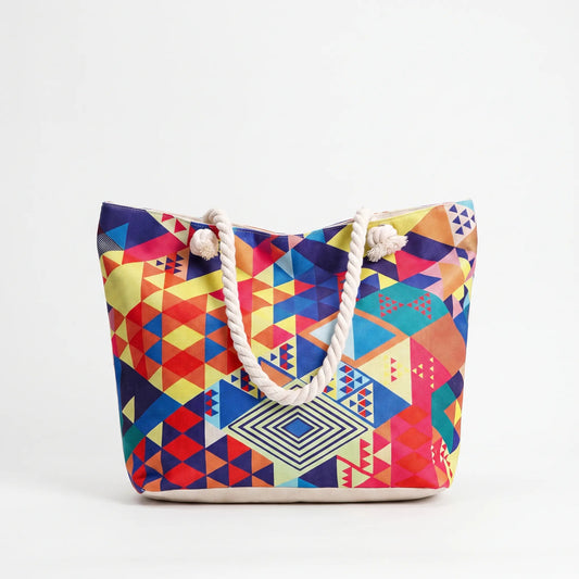 Printed Summer Beach Bag - Okatote