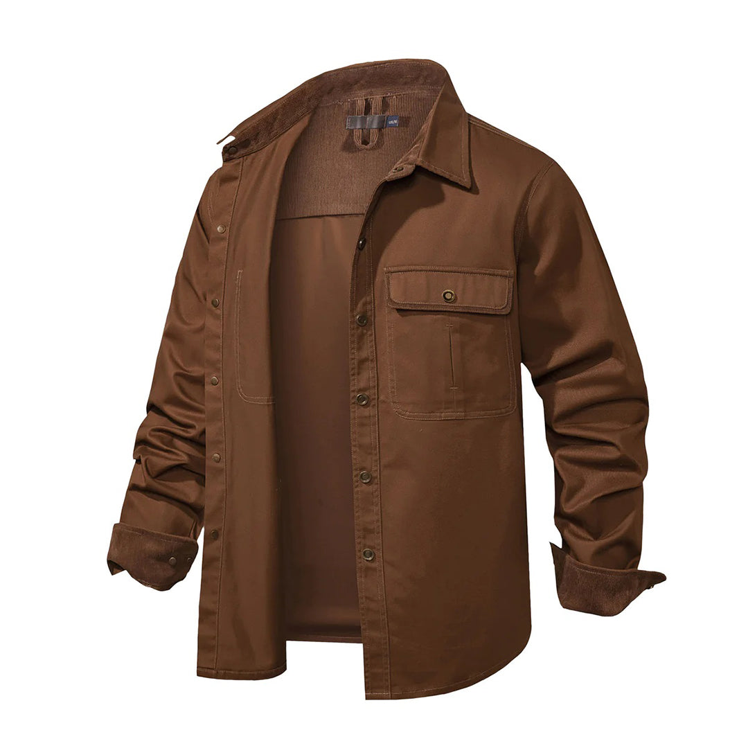 Stylish Men's Shirt with Contrasting Details – Ruben