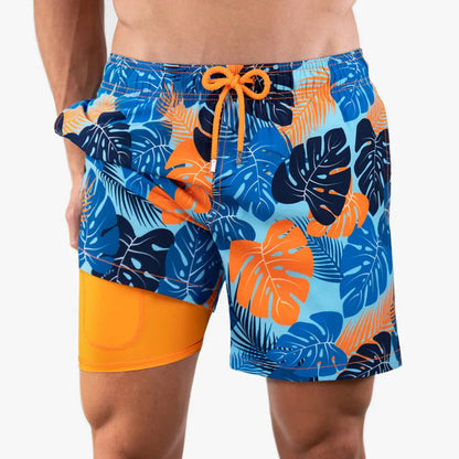 Trendy men's swim shorts with print – Julien