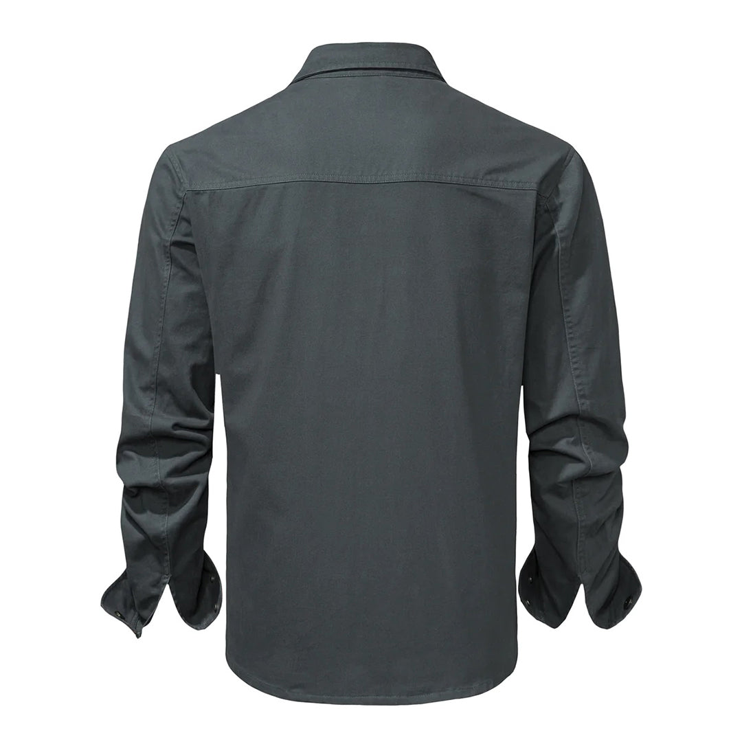 Stylish Men's Shirt with Contrasting Details – Ruben