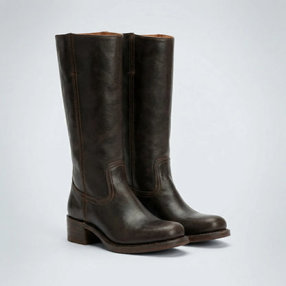 Pull-On Knee High Boots - Jennifer