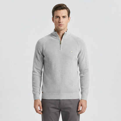 Quarter Zip Knit Jumper - Mateo