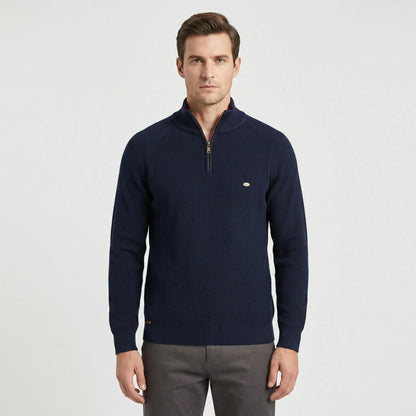 Quarter Zip Knit Jumper - Mateo