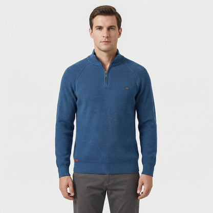 Quarter Zip Knit Jumper - Mateo