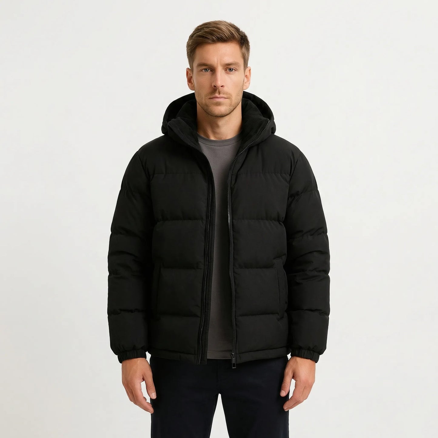 Quilted Hooded Puffer Jacket - Robert