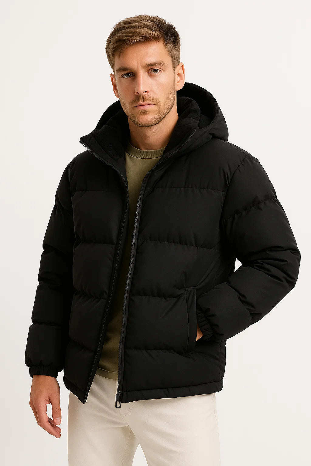 Quilted Hooded Puffer Jacket - Robert