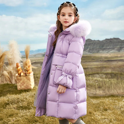 Quilted Winter Coat For Girls - Virginia