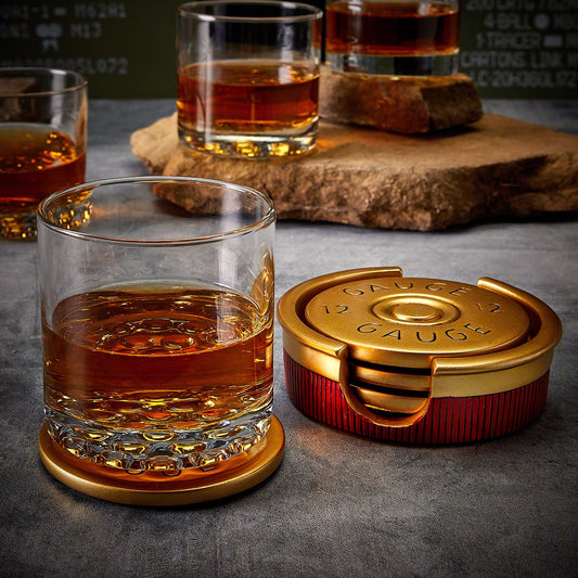 Quirky Shotgun Shell Drink Coasters - ShotRest
