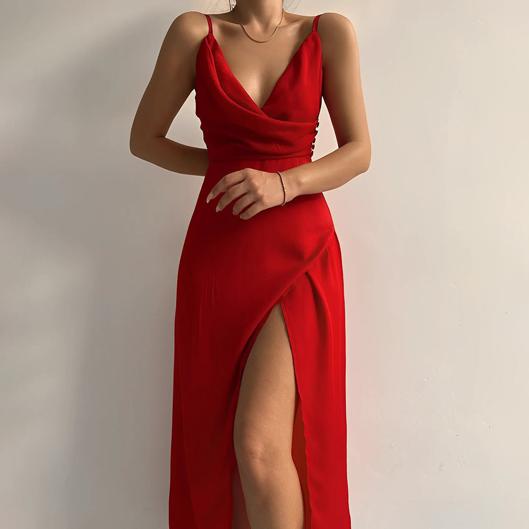 Stylish spaghetti strap dress – Elara