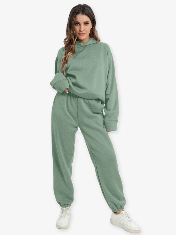 Relaxed-Fit Hoodie Set In An Athleisure Style - Bertha