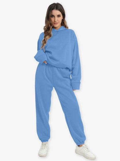 Relaxed-Fit Hoodie Set In An Athleisure Style - Bertha