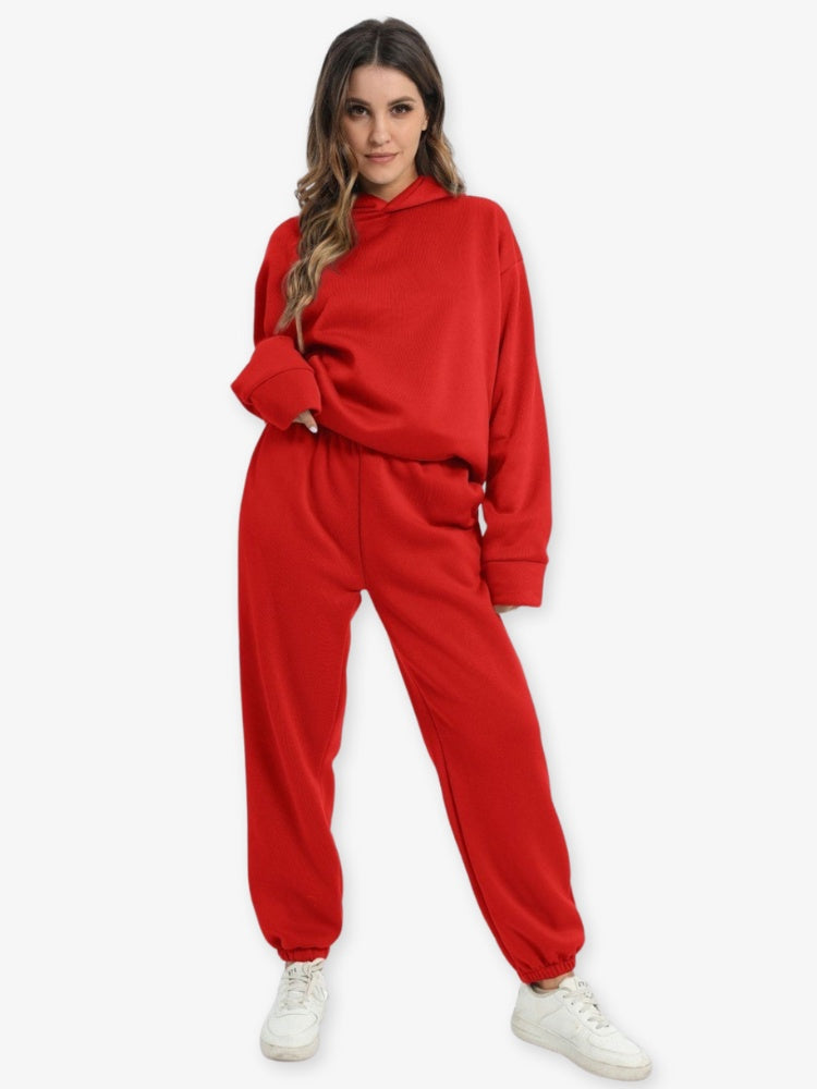 Relaxed-Fit Hoodie Set In An Athleisure Style - Bertha