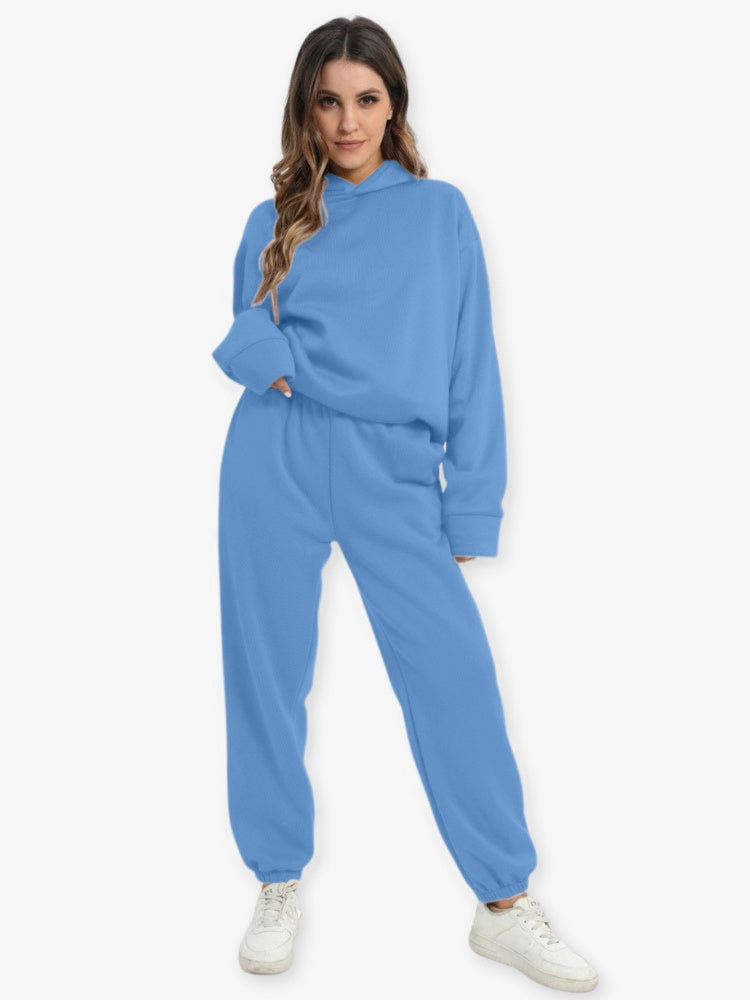 Relaxed-Fit Hoodie Set In An Athleisure Style - Bertha