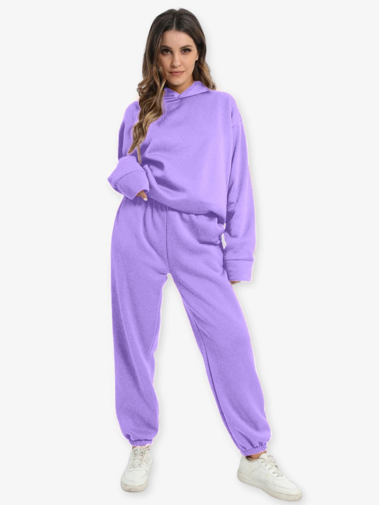 Relaxed-Fit Hoodie Set In An Athleisure Style - Bertha