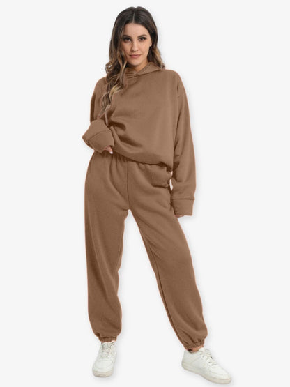 Relaxed-Fit Hoodie Set In An Athleisure Style - Bertha