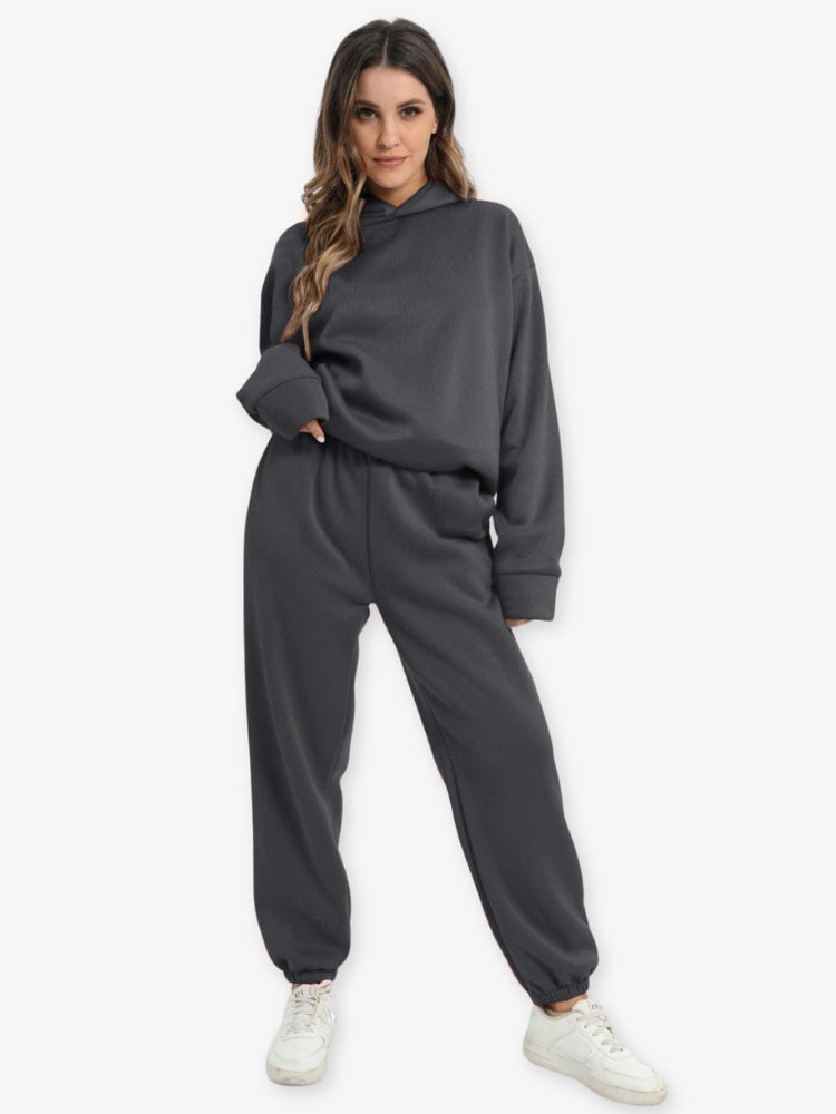 Relaxed-Fit Hoodie Set In An Athleisure Style - Bertha