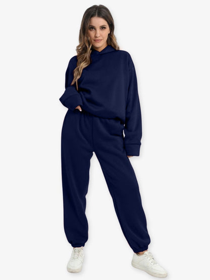 Relaxed-Fit Hoodie Set In An Athleisure Style - Bertha