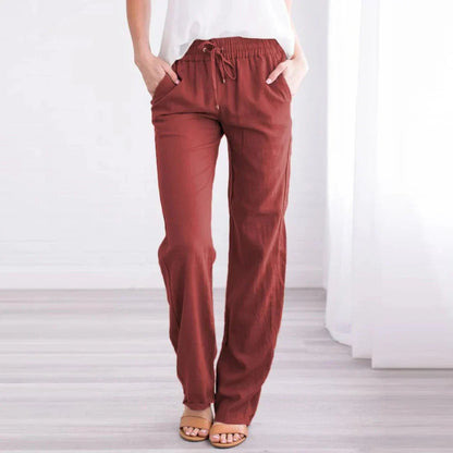 Relaxed-Fit Women's Trousers With Drawstring - Nettie