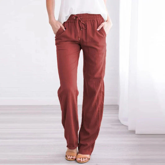 Relaxed-Fit Women's Trousers With Drawstring - Nettie
