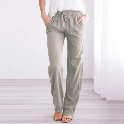 Relaxed-Fit Women's Trousers With Drawstring - Nettie