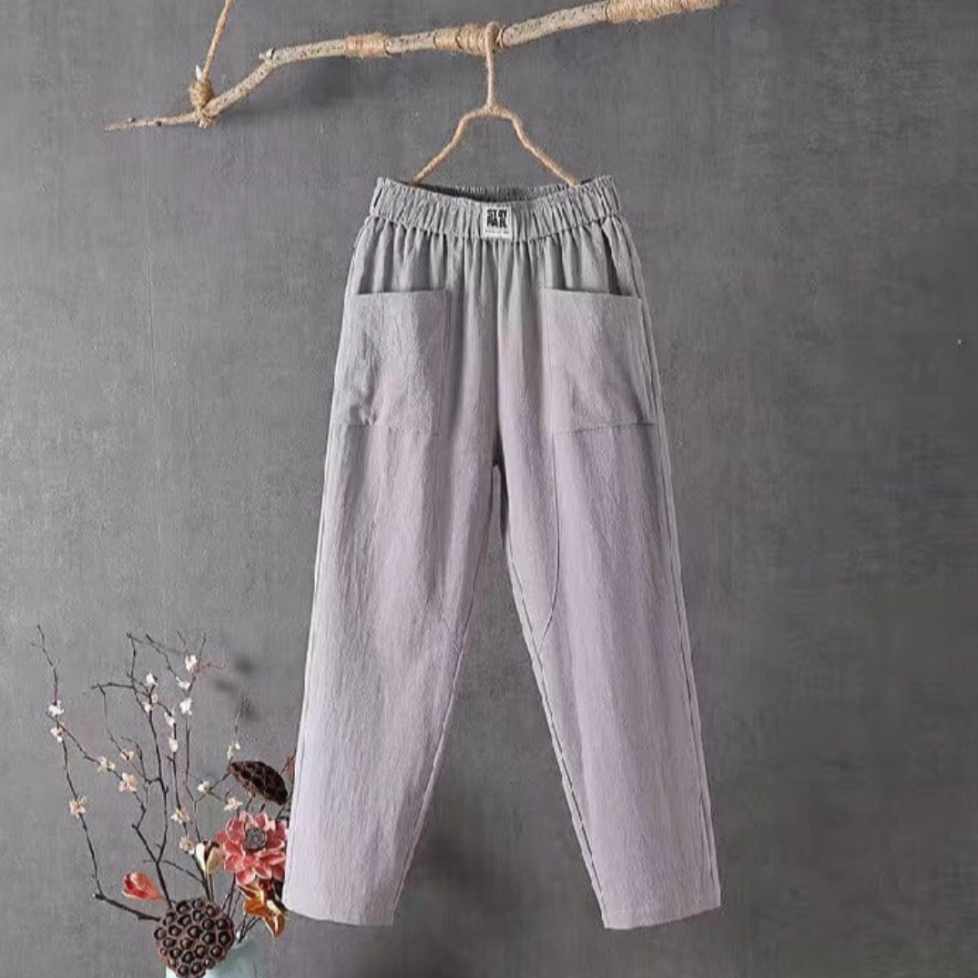 Relaxed-Fit Women's Trousers With Elasticated Waist - Melba