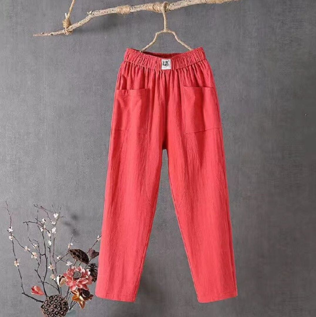 Relaxed-Fit Women's Trousers With Elasticated Waist - Melba