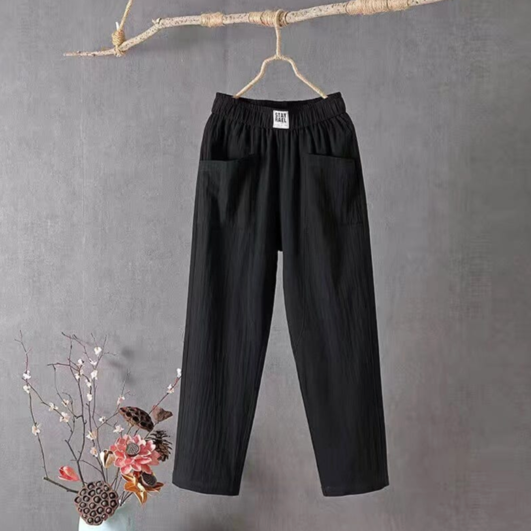 Relaxed-Fit Women's Trousers With Elasticated Waist - Melba
