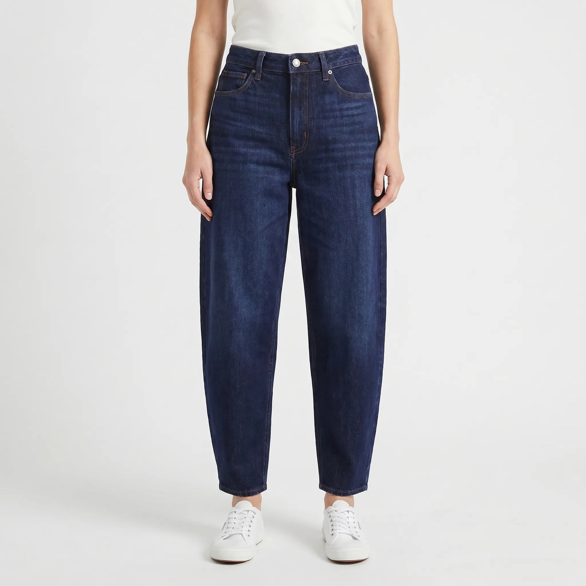 Relaxed Barrel-Leg Trousers -  Sadie