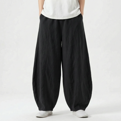 Relaxed Fit Barrel Trousers -  Joy