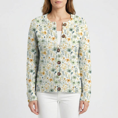 Relaxed Fit Floral Cardigan - Dana