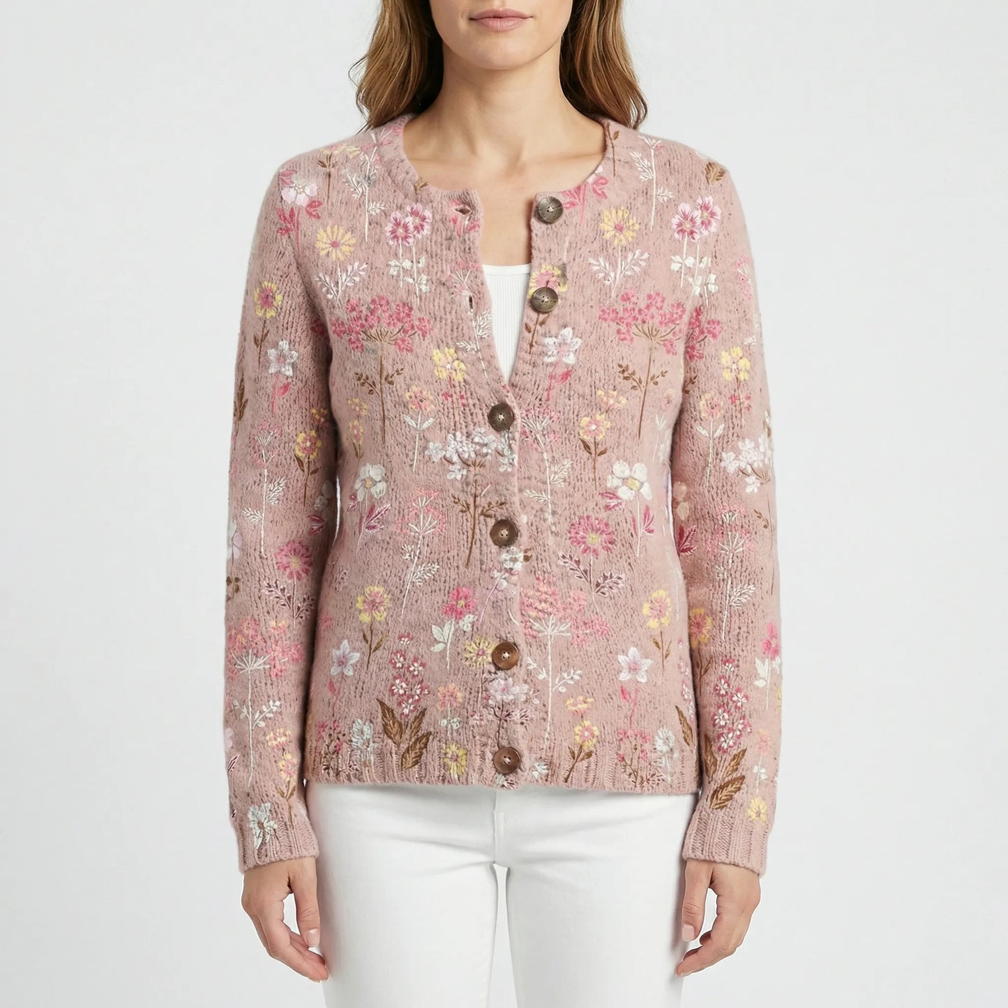 Relaxed Fit Floral Cardigan - Dana
