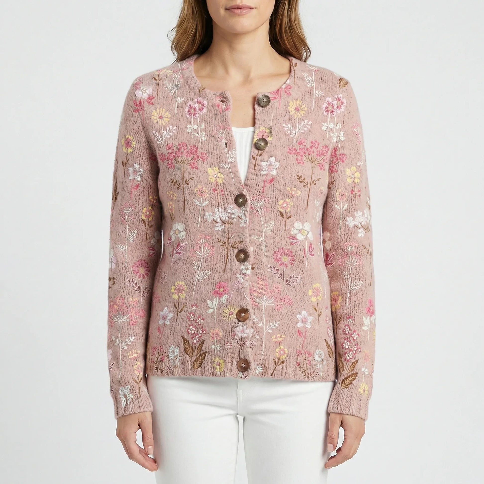 Relaxed Fit Floral Cardigan - Dana