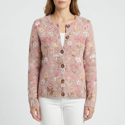 Relaxed Fit Floral Cardigan - Dana