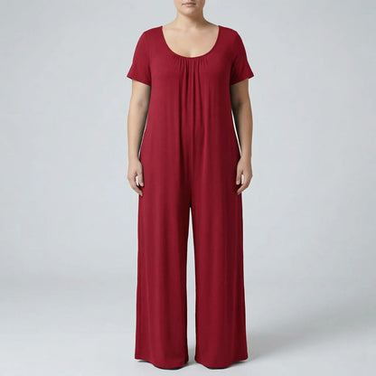 Relaxed Fit Full-Length Plus Size Jumpsuit - June