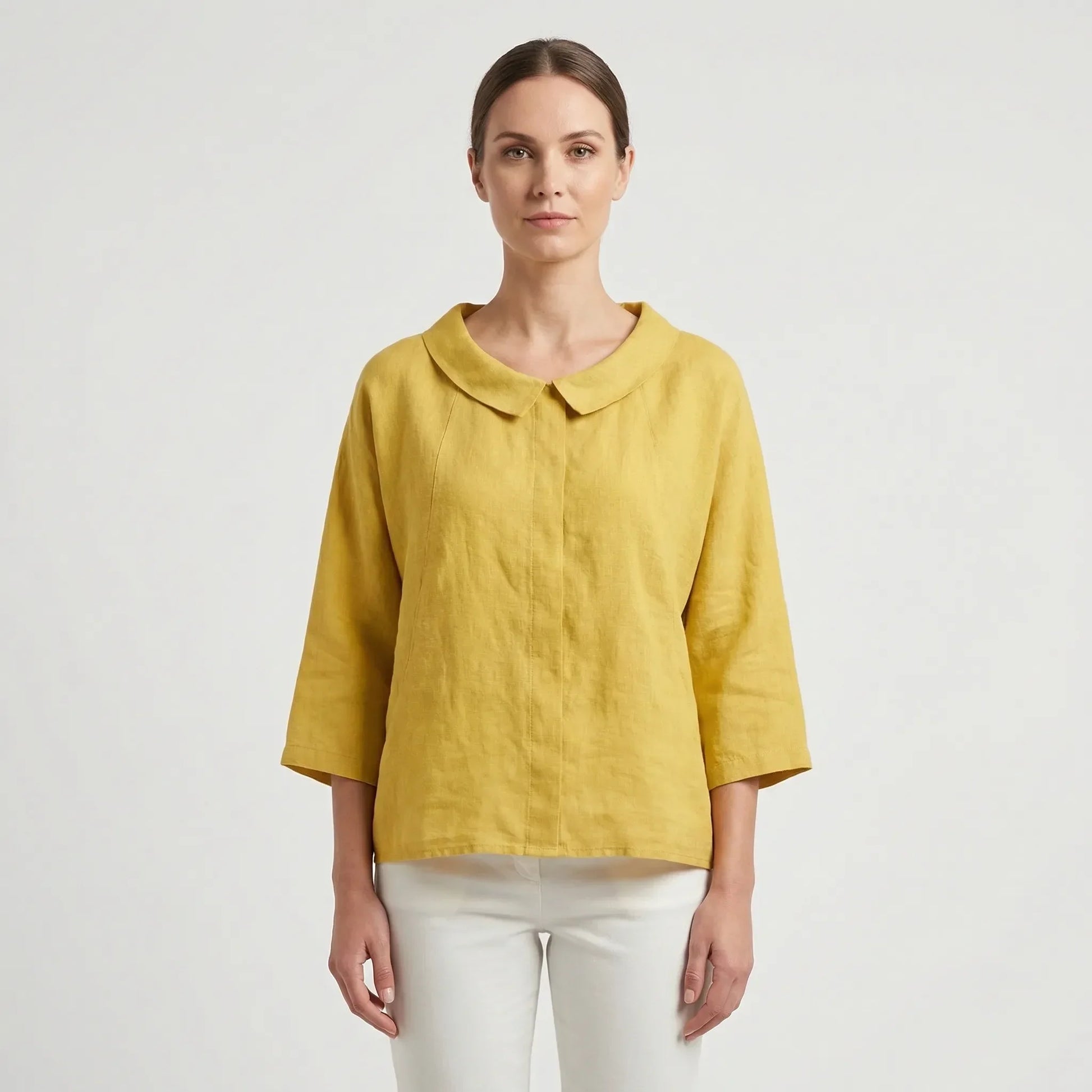 Relaxed Fit Long-Sleeve Blouse - Rosemary